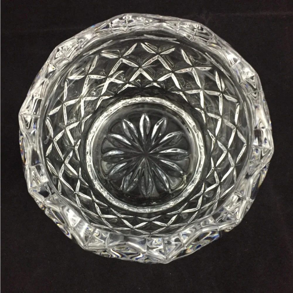 Royal Irish Lead Crystal Candle Holder or Candy Dish Designed Ireland Made Czech